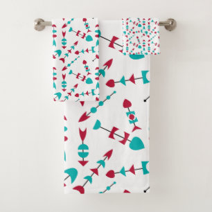 Mid-Century Modern Arrows Bath Towel Set