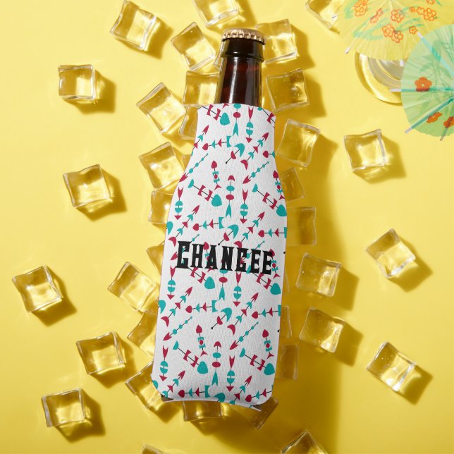 Mid-Century Modern Arrows  Bottle Cooler (In Situ Summer)