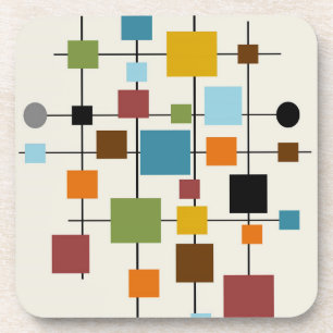 Mid-Century Modern Art 1.3 Coaster