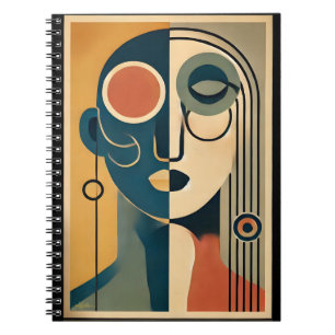 Mid Century Modern Art Abstract Nonconforming Notebook