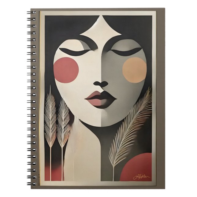 Mid Century Modern Art Meditation Notebook (Front)