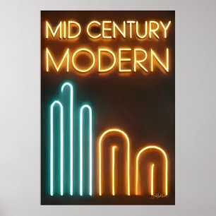 Mid Century Modern Art Neon Sign Design