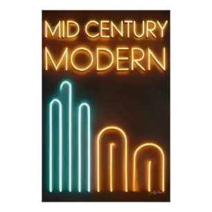 Mid Century Modern Art Neon Sign Design