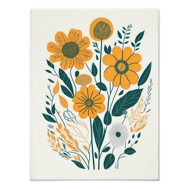 Mid Century Modern Art Photo Print (Front)