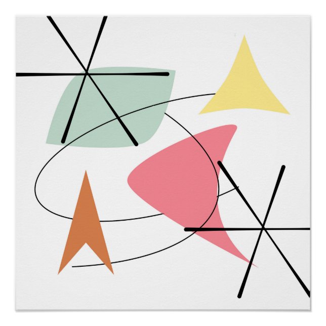 Mid Century Modern Art Poster (Front)