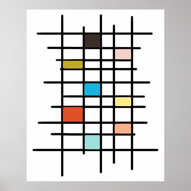 Mid Century Modern Art Print (Front)