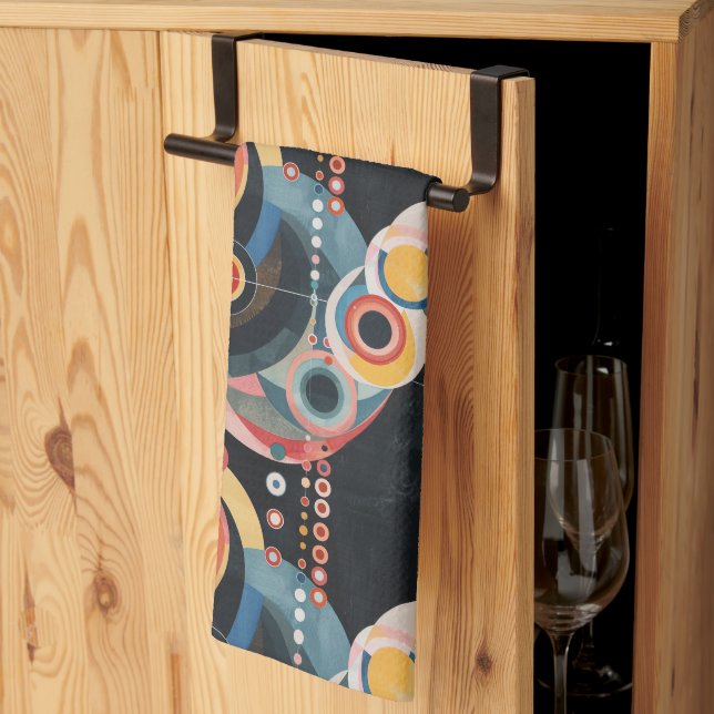 Mid Century Modern Art Tea Towel (Thirds Fold)