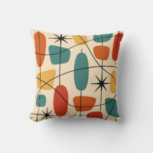Mid Century Modern Atomic Abstract Cushion
