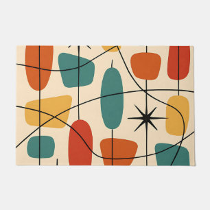 Mid Century Modern Atomic Abstract Doormat
