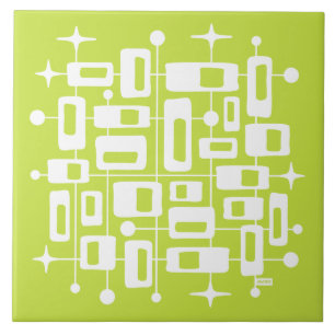 Mid Century Modern Atomic Abstract Tile