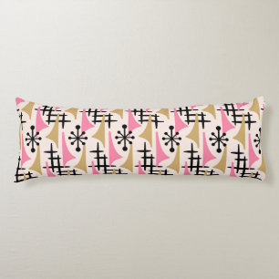 Mid Century Modern Atomic Age Pattern Body Cushion
