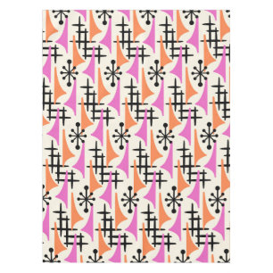 Mid-Century Modern Atomic Age Pattern Tablecloth