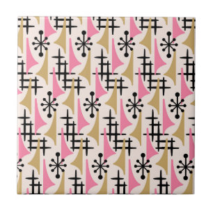 Mid Century Modern Atomic Age Pattern Tile