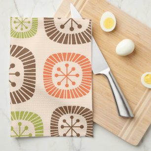 Mid Century Modern Atomic Age Tea Towel