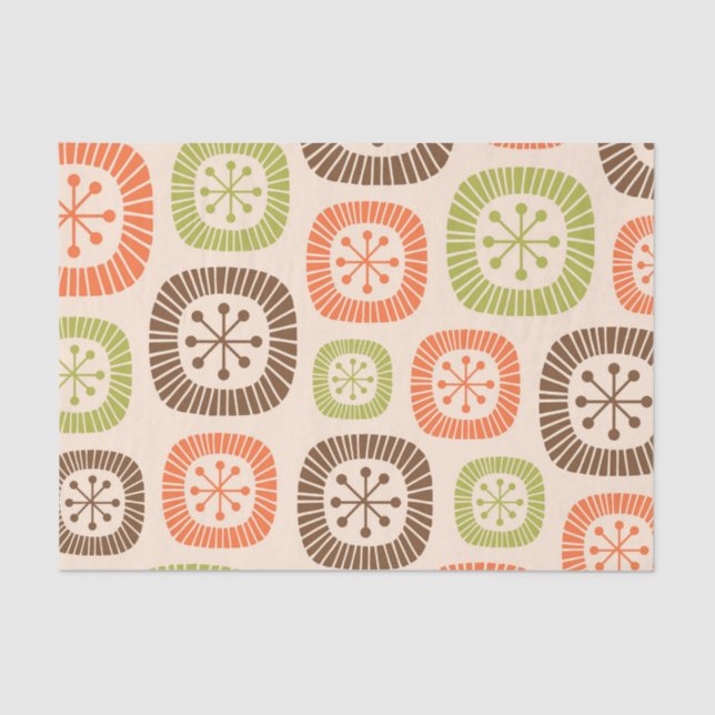 Mid Century Modern Atomic Age Tissue Paper (Front)