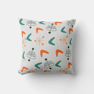 Mid-Century Modern Atomic Boomerangs Cushion