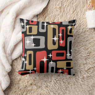 Mid Century Modern Atomic Christmas Cushion