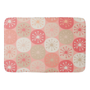Mid Century Modern Atomic Dots Retro Pattern  Bath Mat