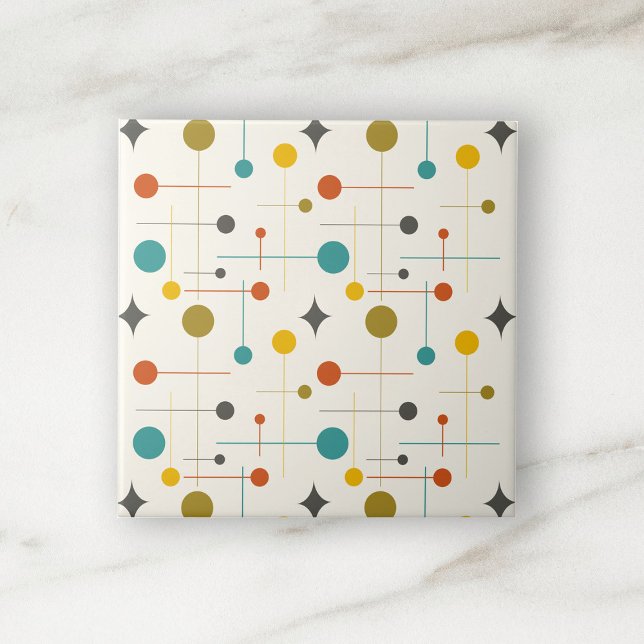 Mid Century Modern Atomic Geometric Pattern Tile (Creator Uploaded)