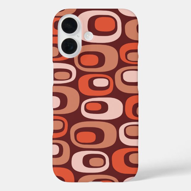 Mid Century Modern Atomic Pattern Case-Mate iPhone Case (Back)