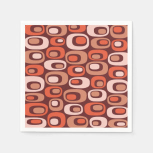 Mid Century Modern Atomic Pattern Napkin
