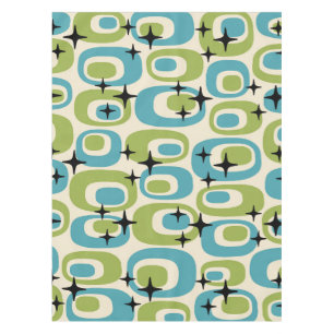 Mid Century Modern Atomic Pattern Tablecloth