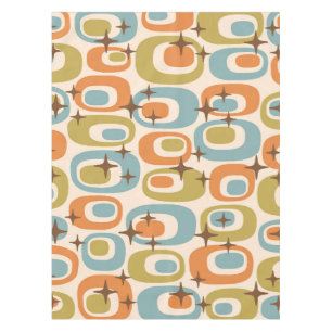 Mid Century Modern Atomic Pattern Tablecloth