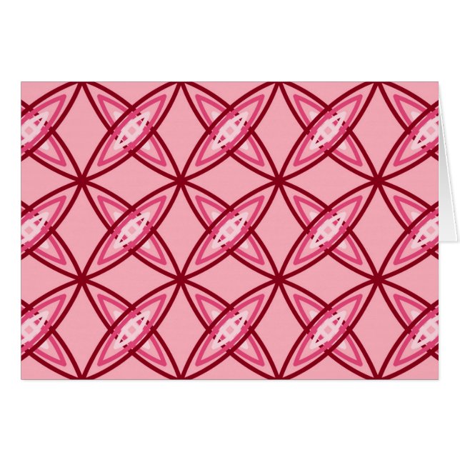 Mid Century Modern Atomic Print - Ballet Pink (Front Horizontal)