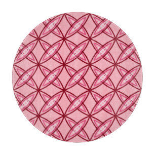 Mid Century Modern Atomic Print - Ballet Pink Cutting Board