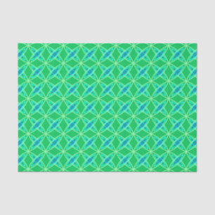 Mid Century Modern Atomic Print - Jade Green Tissue Paper