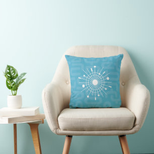 Mid-Century Modern Atomic Snowflake Pillow so MOD