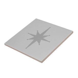 Mid Century Modern Atomic Starburst Minimal Grey Tile
