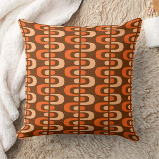 Mid-Century Modern Atomic Zipper Pattern Cushion