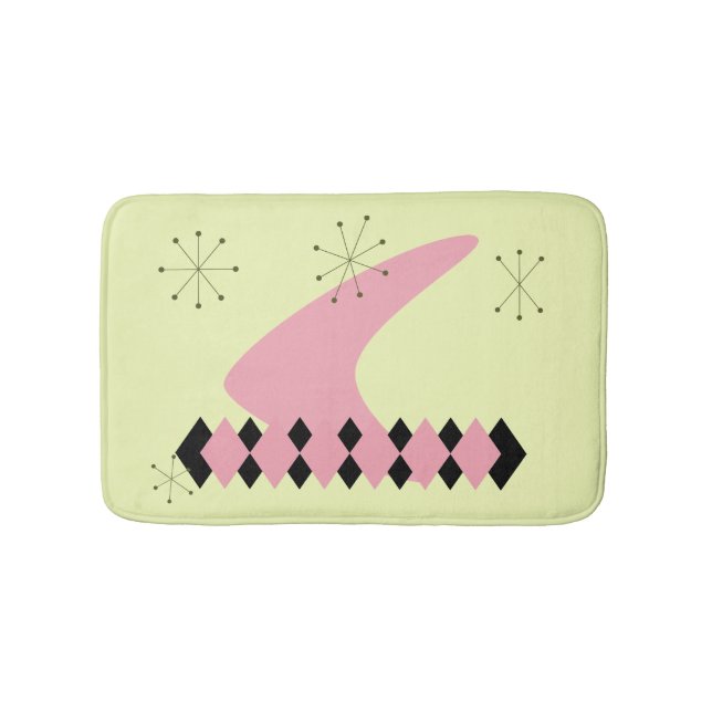 Mid Century Modern Bath Mat (Front)