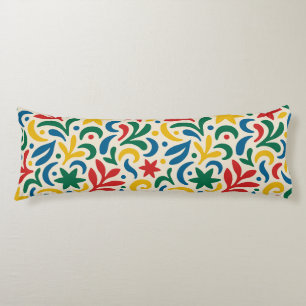 Mid Century Modern Biophilic Pattern Body Cushion