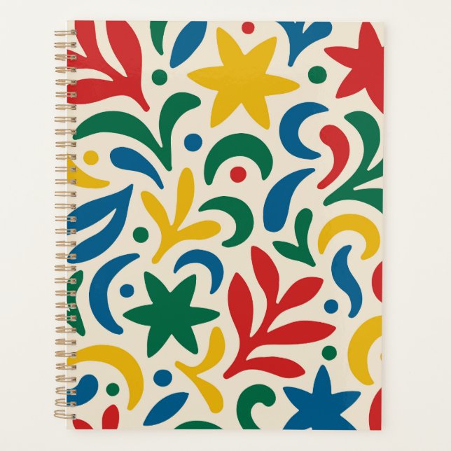 Mid Century Modern Biophilic Pattern Planner (Front)