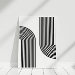 Mid Century Modern Black and White Abstract Art Poster<br><div class="desc">Elevate your living space with the sleek and sophisticated appeal of this Mid Century Modern Black and White Abstract Art Poster. This piece embodies the essence of mid-century modern design, combining minimalism with bold, striking contrasts that are sure to capture attention. The poster features an abstract composition of geometric shapes...</div>