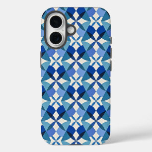 Mid-Century Modern Blue iPhone 16 Case
