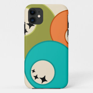 Mid-Century Modern Bowling Balls iPhone 11 Case