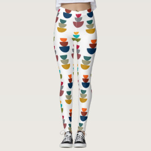 Mid-Century Modern Bright Minimalism  Leggings