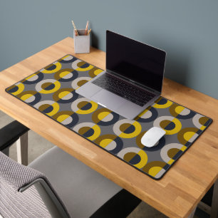 Mid-Century Modern Bronze Mustard Thunder Desk Mat