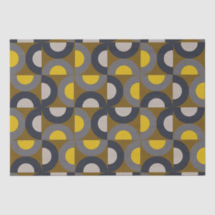 Mid-Century Modern Bronze Mustard Thunder    Tissue Paper
