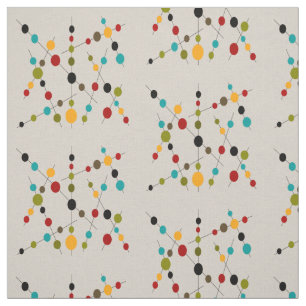 Mid-Century Modern Bubbles and Sticks Fabric