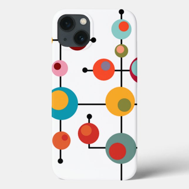Mid-Century Modern Bubbles  Case-Mate iPhone Case (Back)