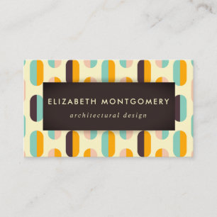Mid Century Modern Business Card