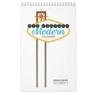 Mid-Century Modern Calendar