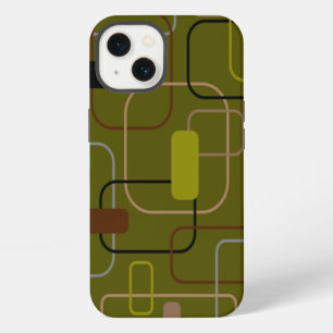 Mid-Century Modern Camouflage iPhone 13 Case