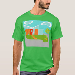 Mid Century Modern Cartoon House T-Shirt