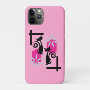 Mid Century Modern Cat iPhone 11 Pro Case