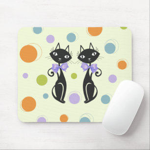 Mid Century Modern Cat Mouse Mat